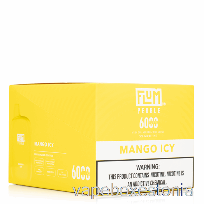 Vape Box Estonia [10-pack] Flum Pebble 6000 ühekordne